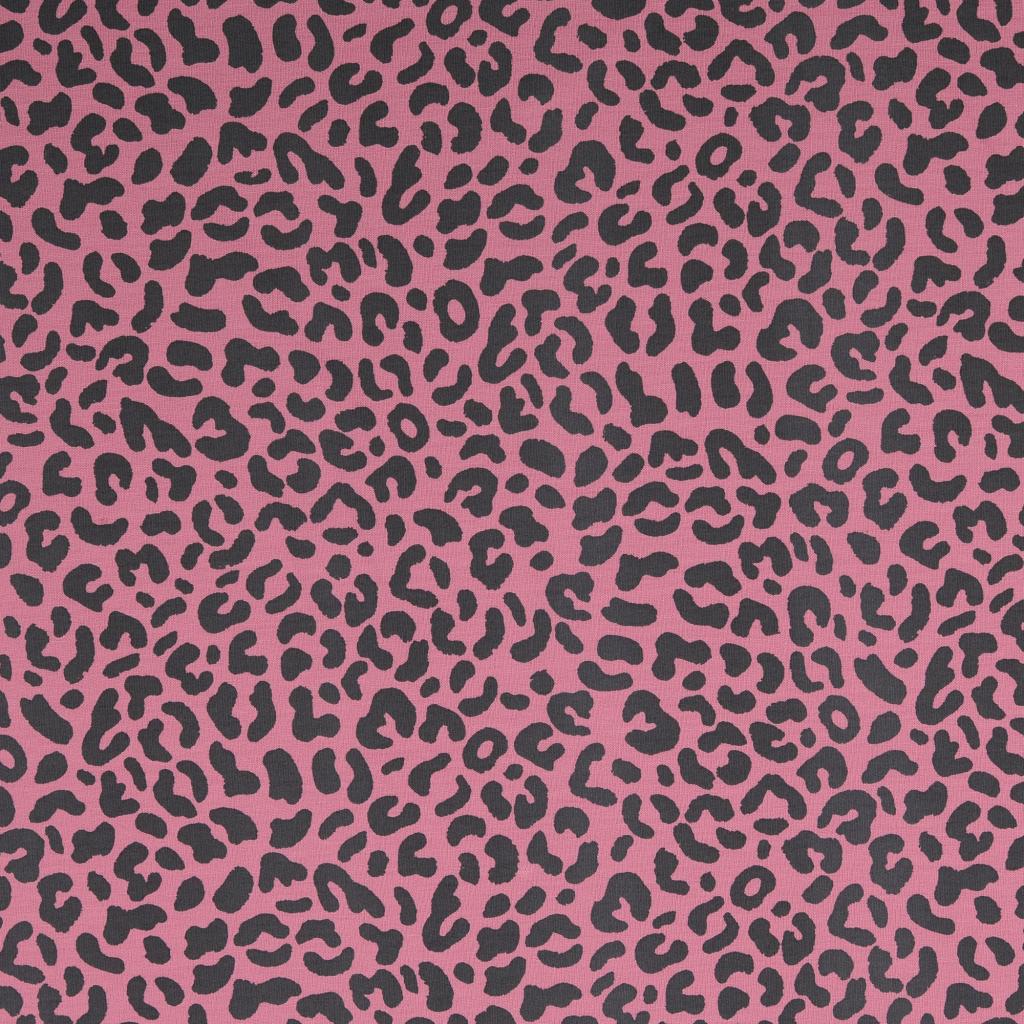 French Terry Animalprint in rosa
