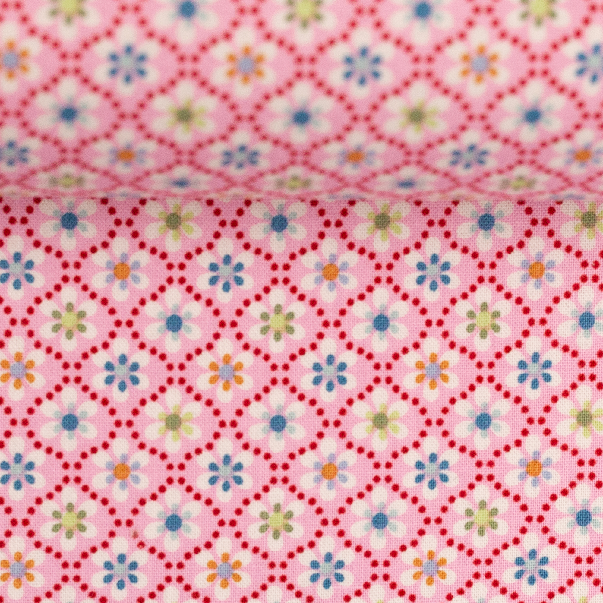 Baumwollstoff Julia kleine Blüten rosa 