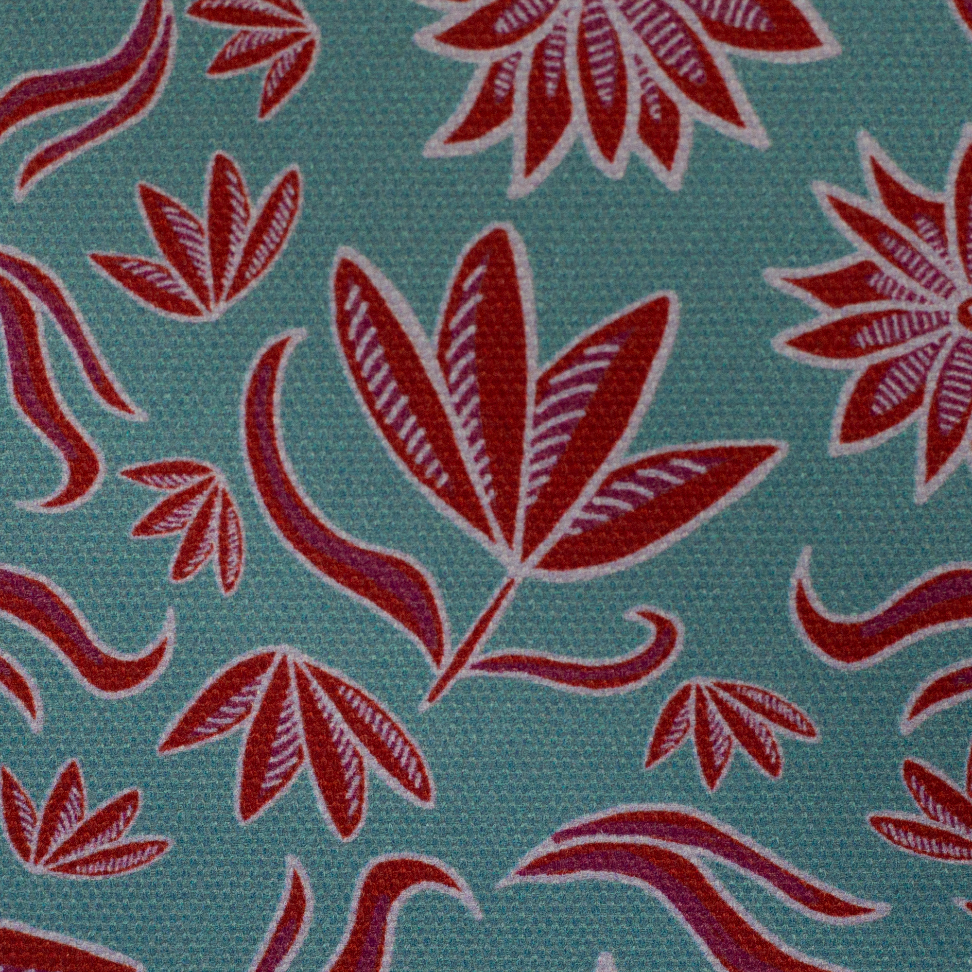 Canvas Retro Flowers by Emjo Design, rot-mint