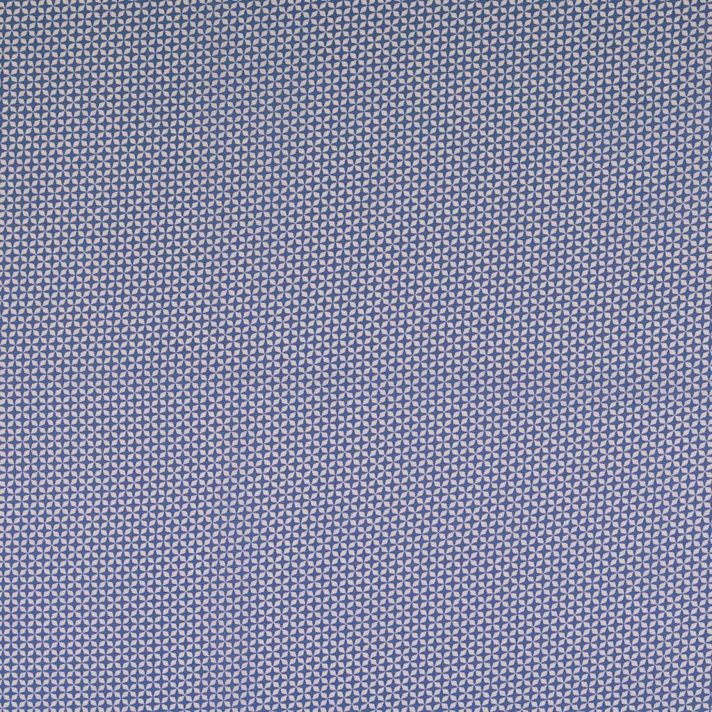 Baumwollwebware jeansblau mit Rauten 