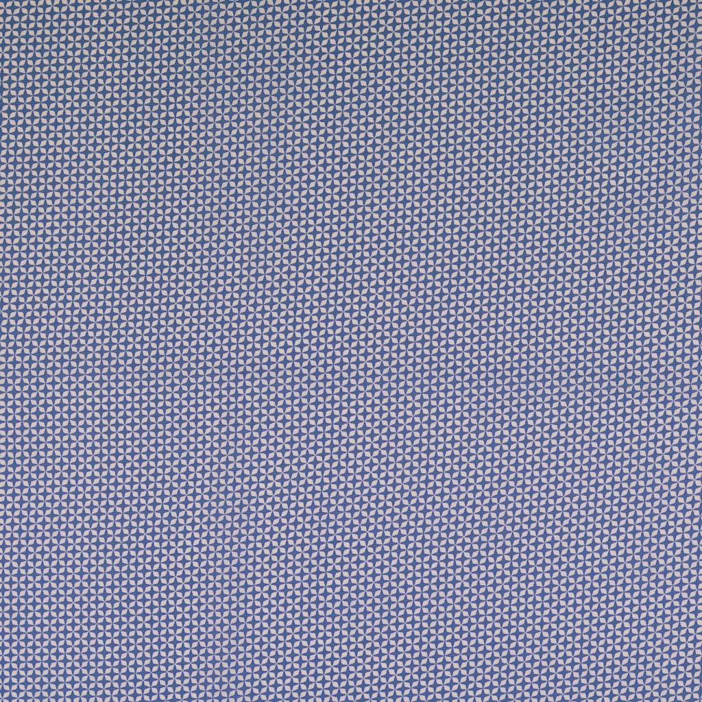 Baumwollwebware jeansblau mit Rauten 