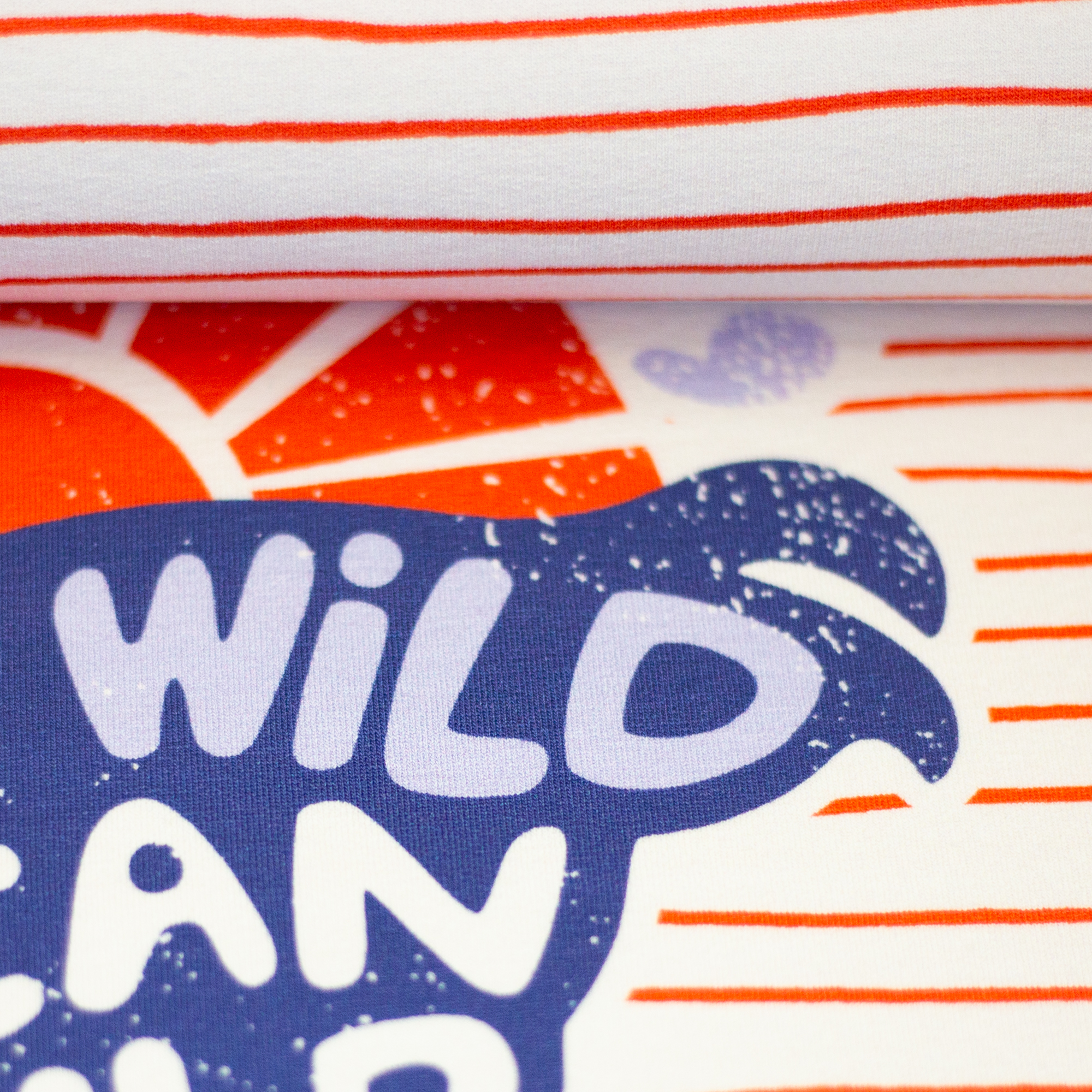 Panel Stay Wild by Käselotti, French Terry