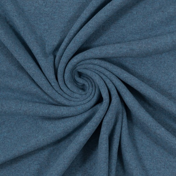 Strickstoff Bene rauchblau, drapiert Strickstoff Bene rauchblau, angerauht, Made in Italy