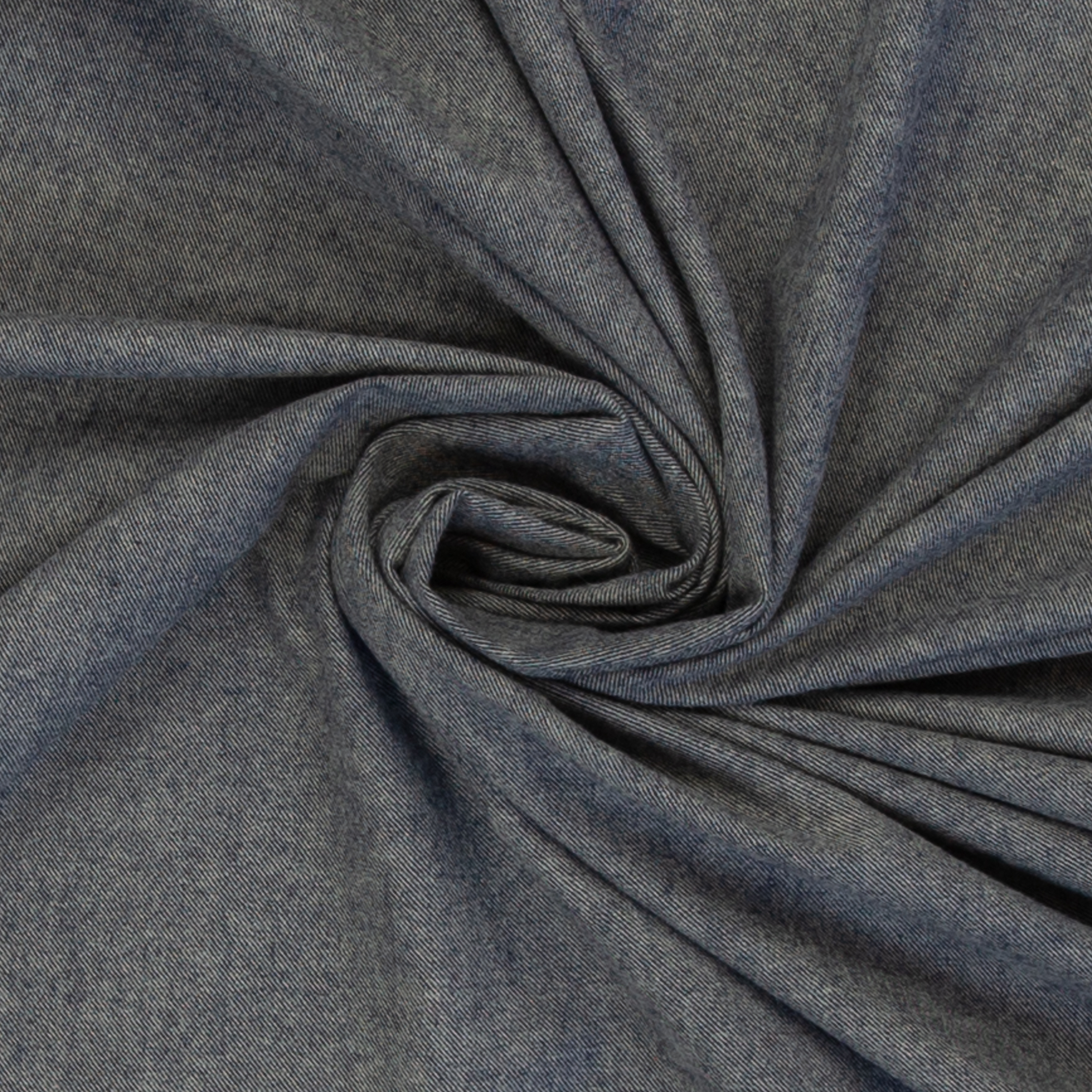 Baumwoll-Flanell Hudson grau