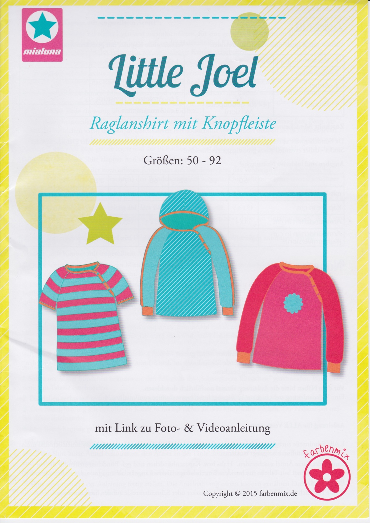 Little Joel Raglanshirt Schnittmuster