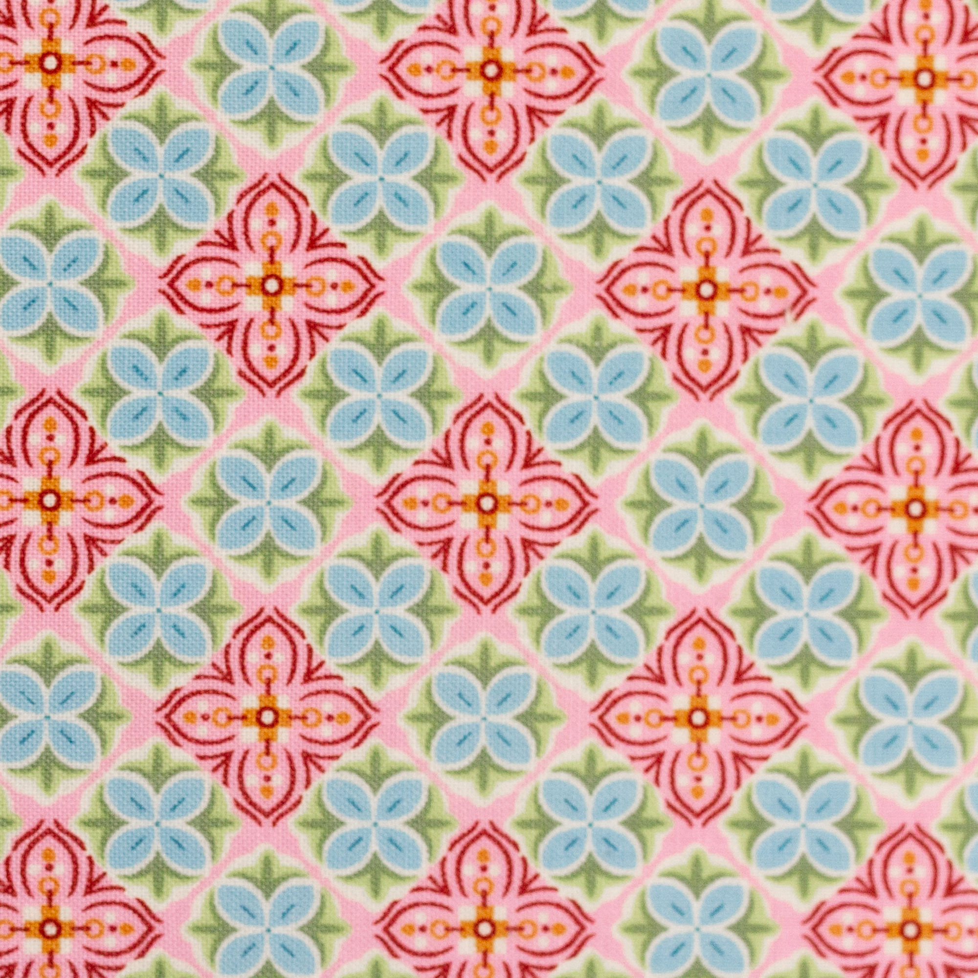 Baumwollstoff Julia kleine Blütenornamente rosa  