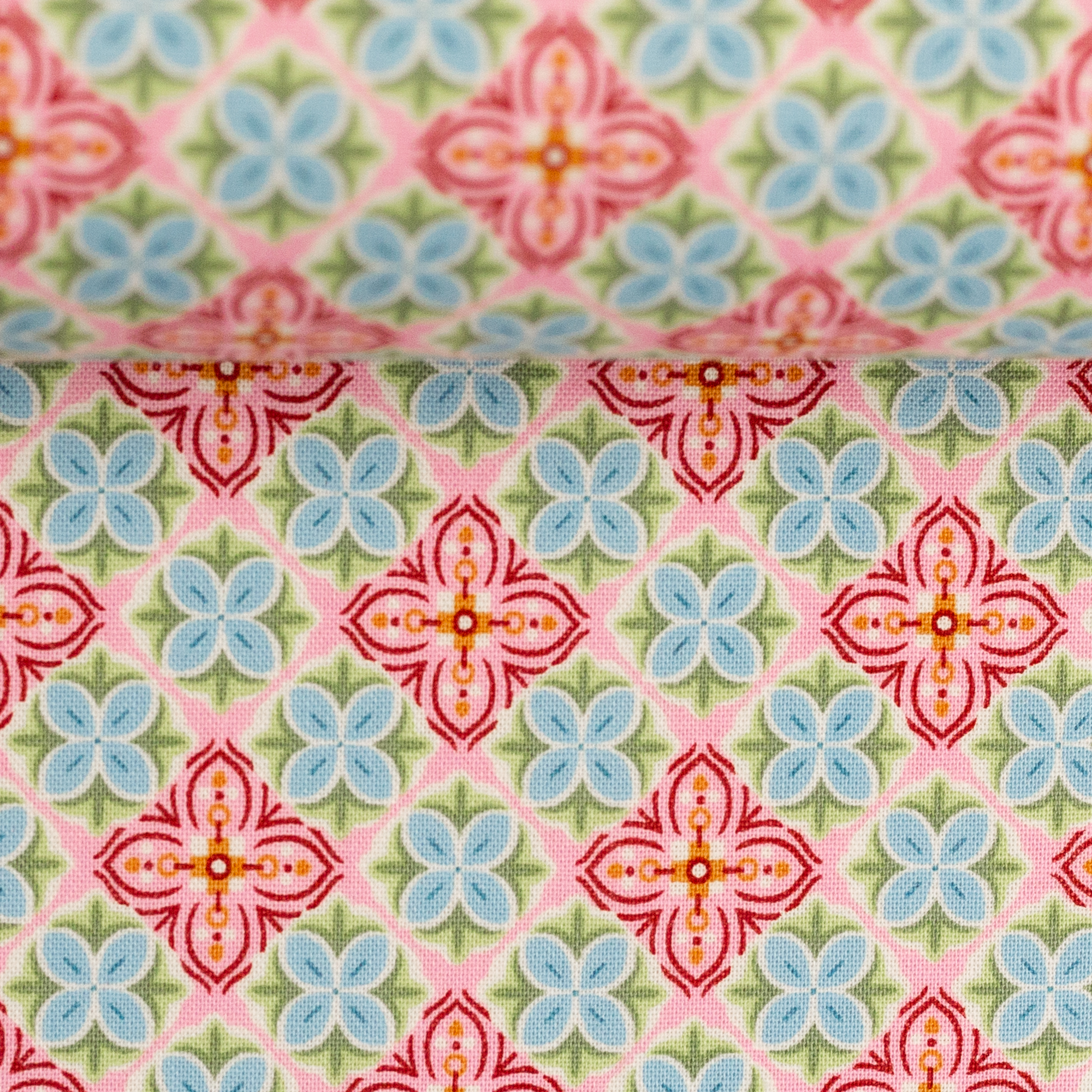 Baumwollstoff Julia kleine Blütenornamente rosa  