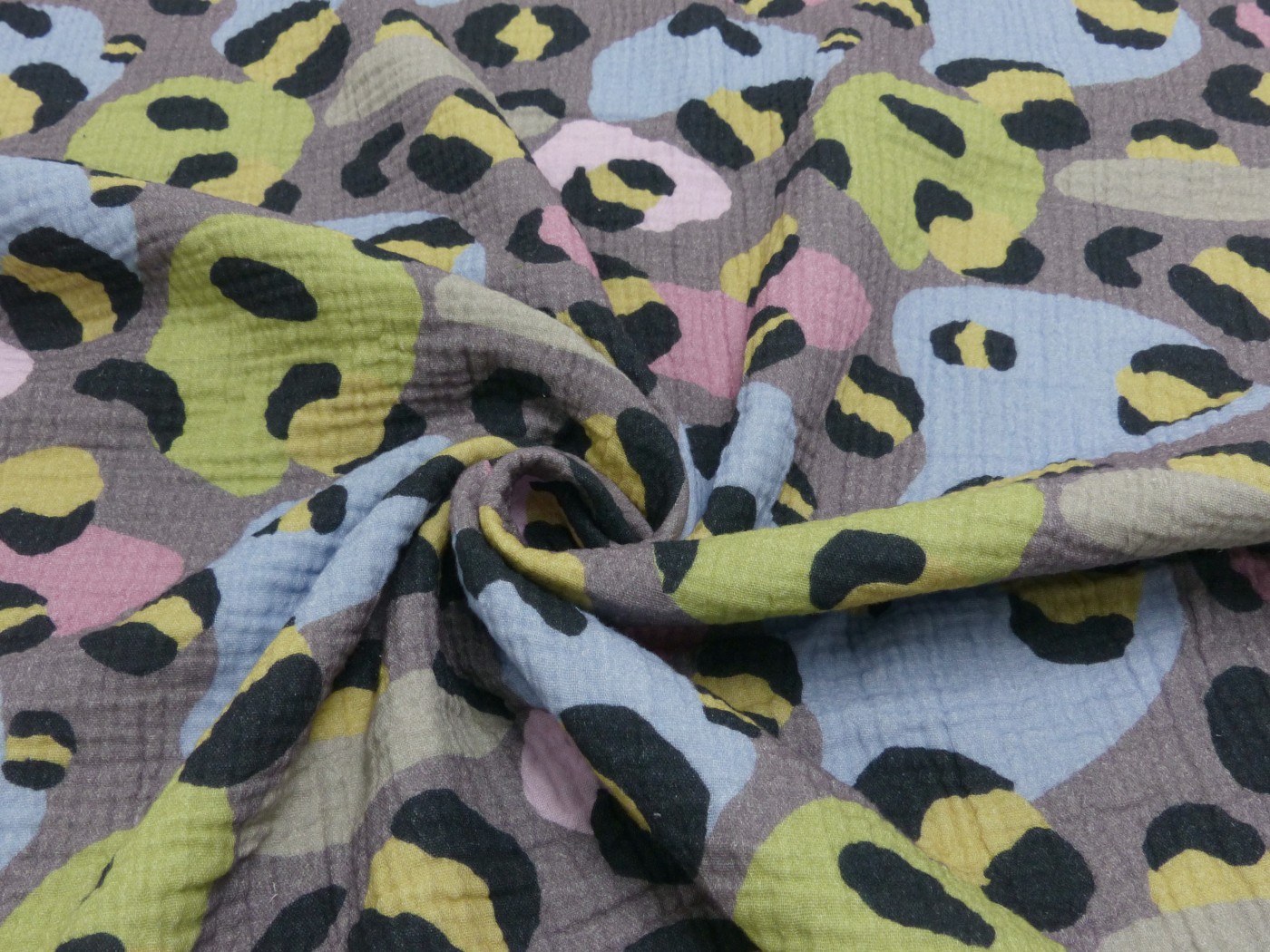 Musselin Funky Leo grau