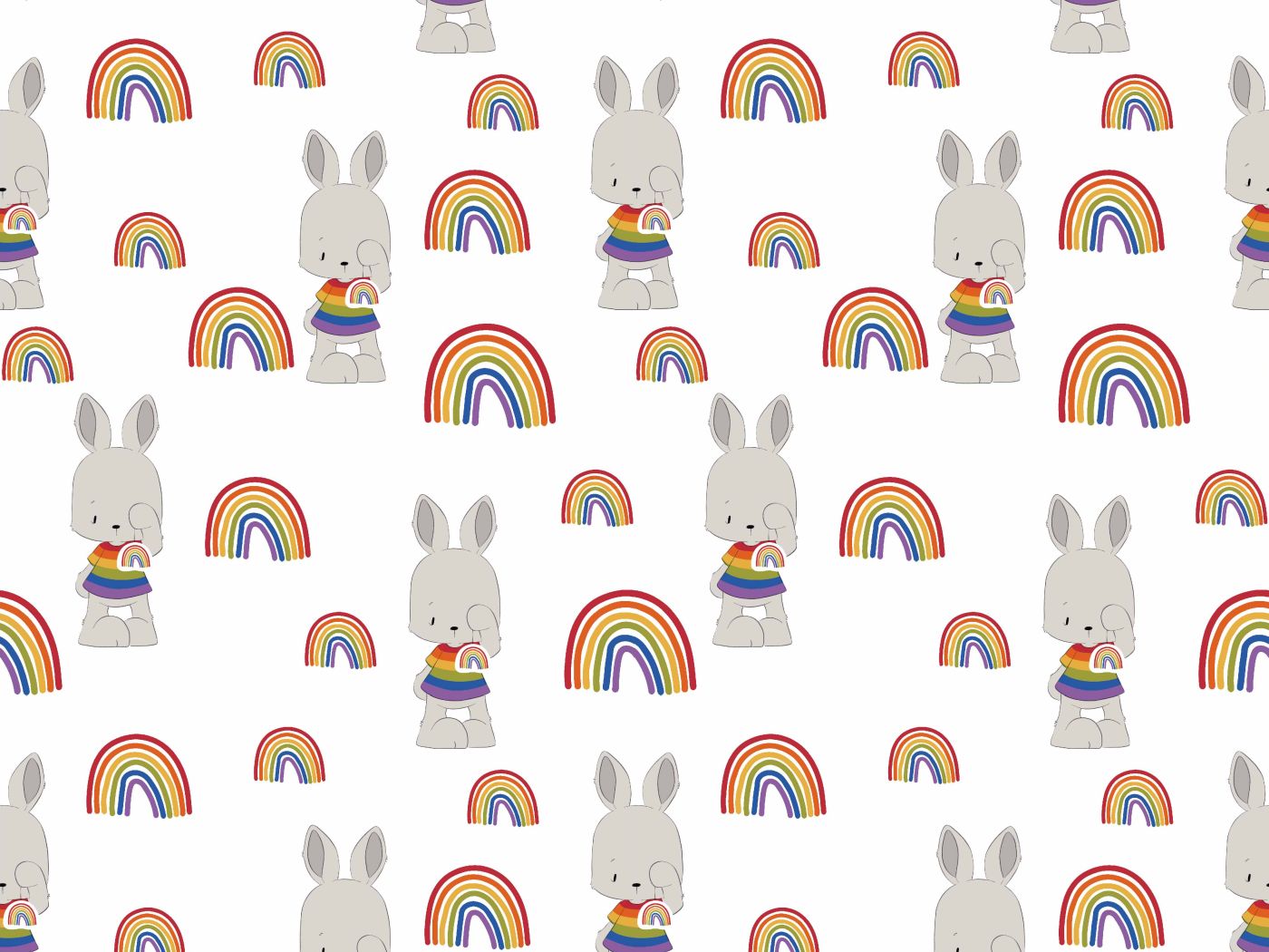 Baumwolljersey Hase Hoffnung by emmapünktchen