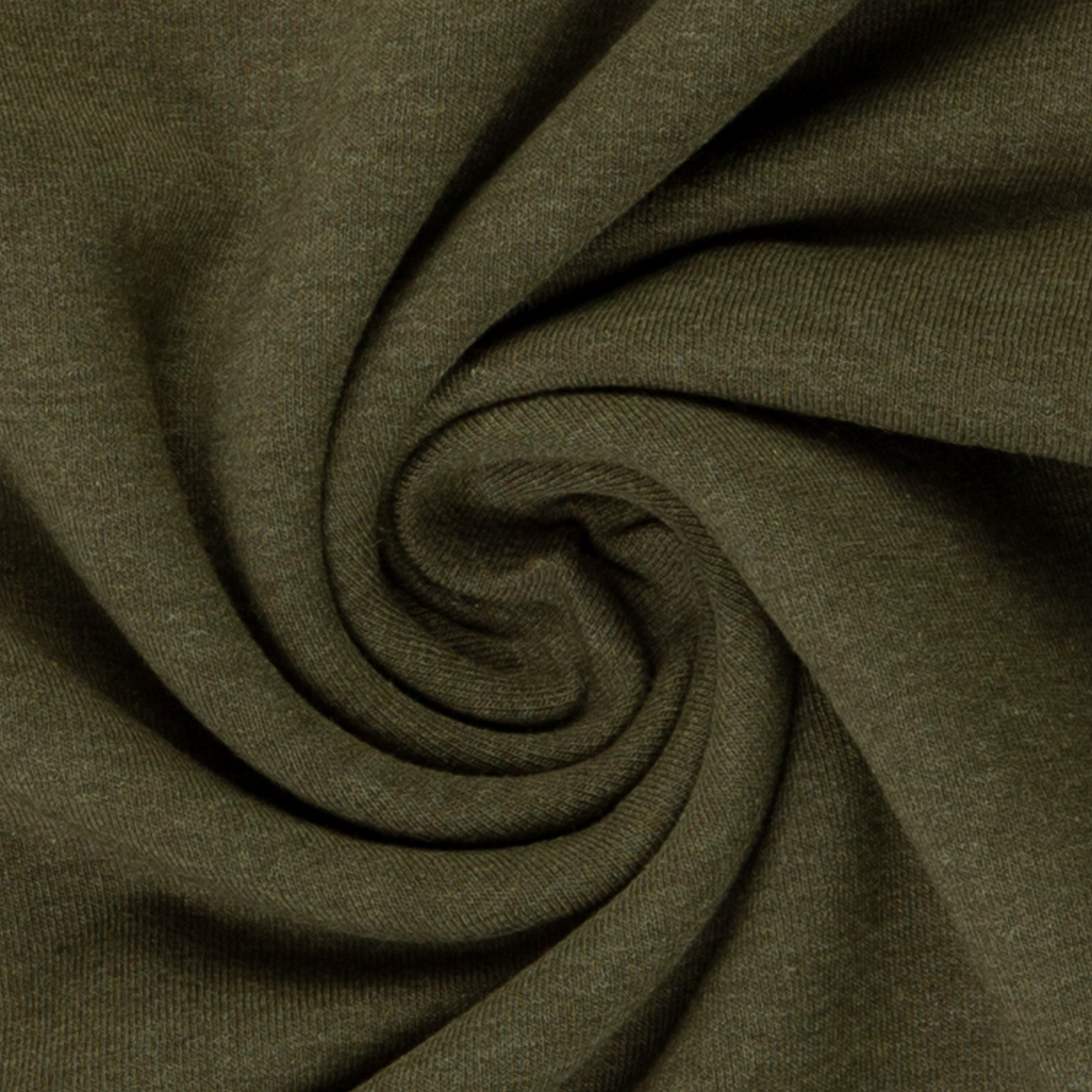 Sweat Maike melange khaki - drapiert Sweat Maike melange khaki, French Terry