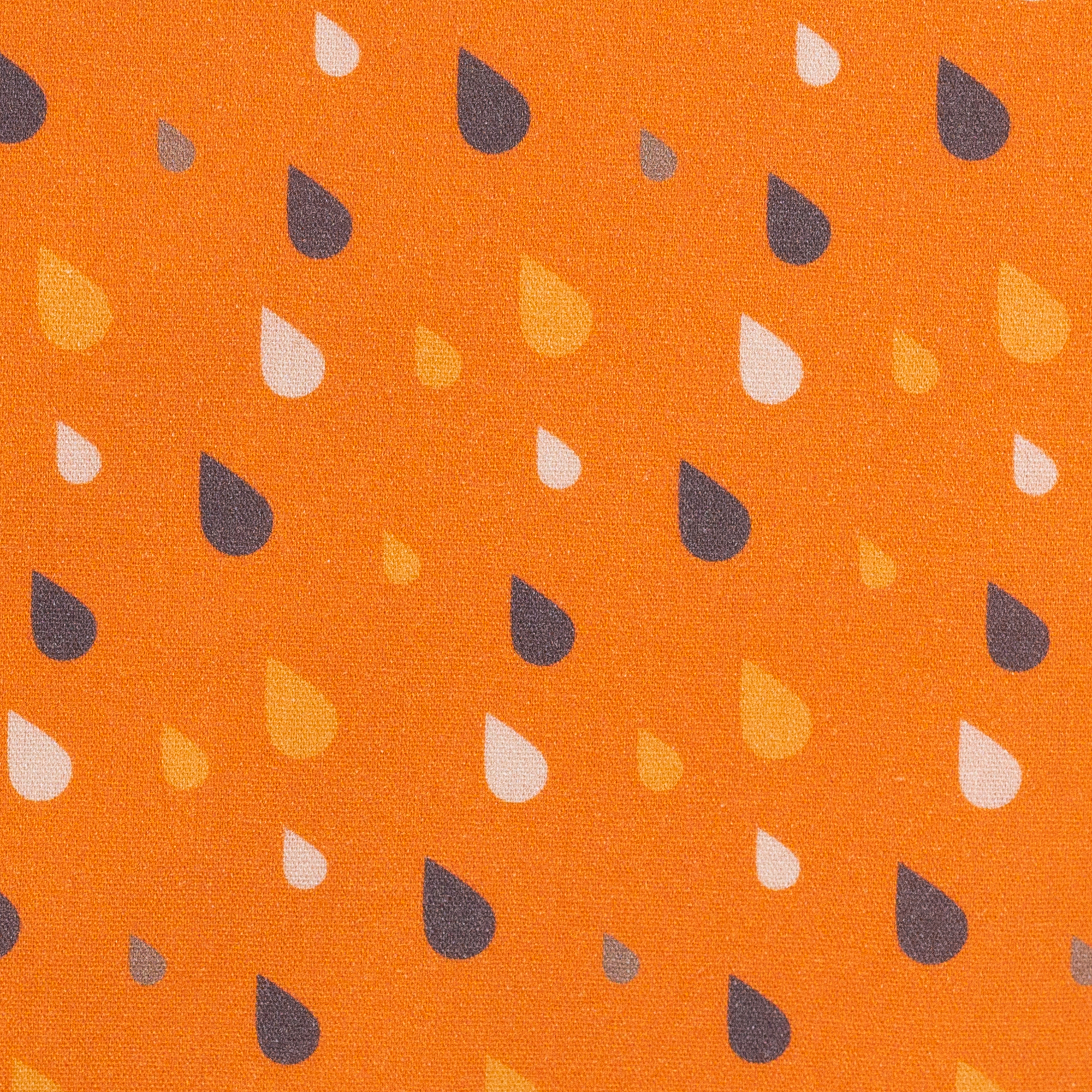 Baumwollwebware Werner orange mit Tropfen
