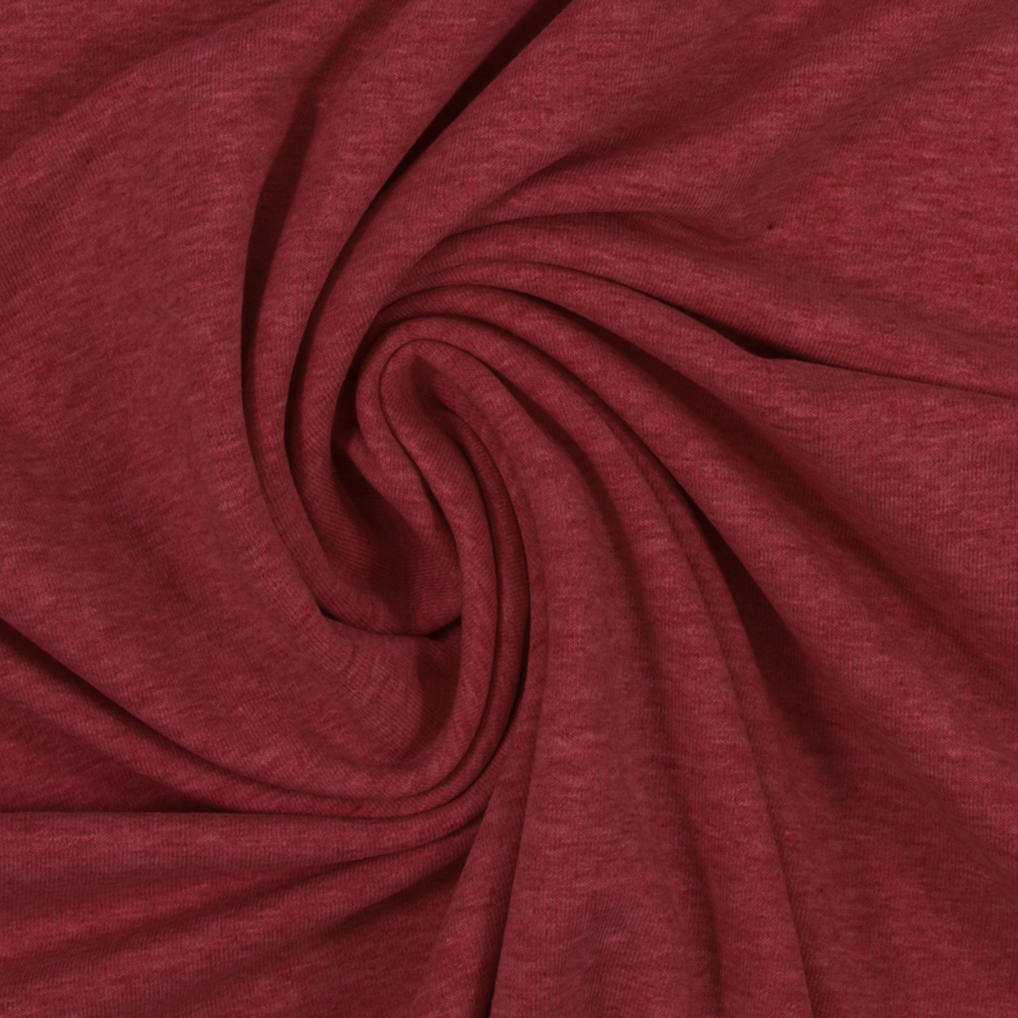 Sweat Maike melange burgundy - drapiert Sweat Maike melange burgundy, French Terry