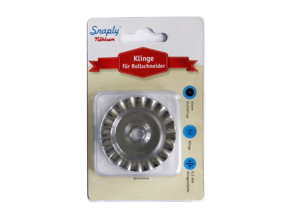Wellenklinge für Rollschneider 45mm - kleiner Wellenschnitt