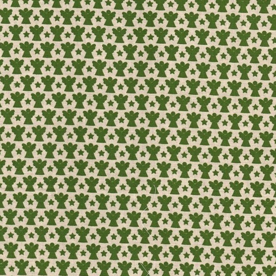 Baumwolldruck grüne Engel