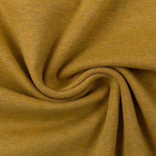 Sweat Maike melange senf, French Terry Sweat Maike melange senf, French Terry