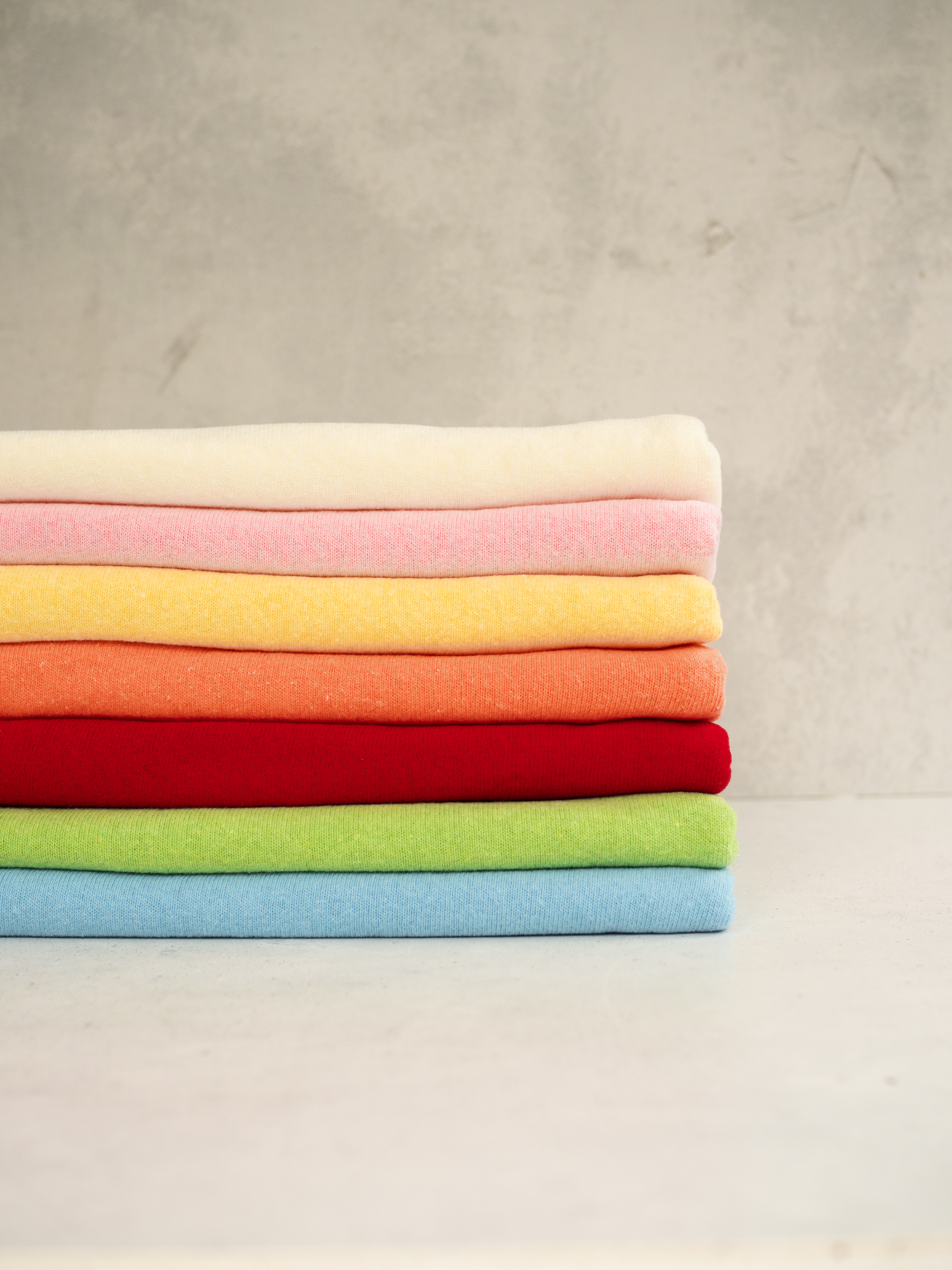 Strickstoff Bene gelb, angerauht, Made in Italy Strickstoff Bene gelb, angerauht, Made in Italy
