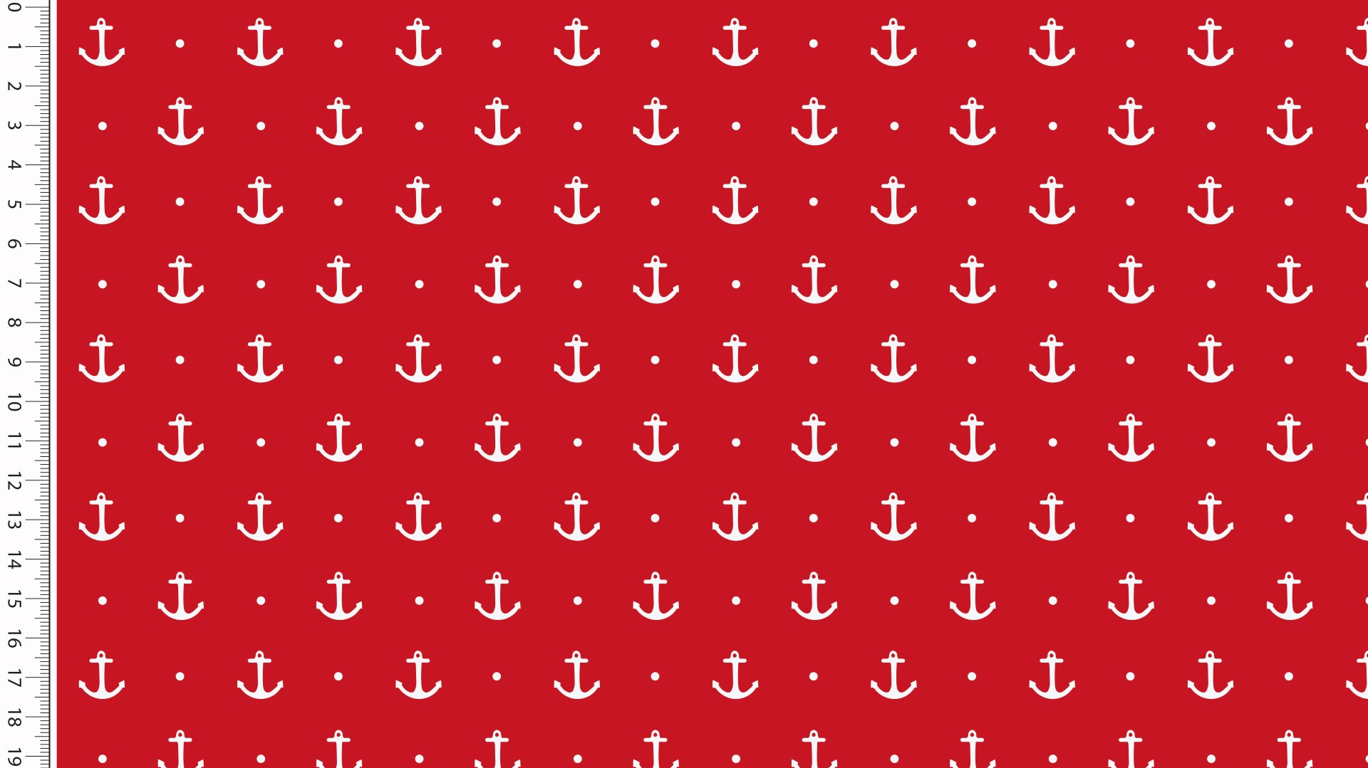 Maritimer roter Jersey mit Ankern 