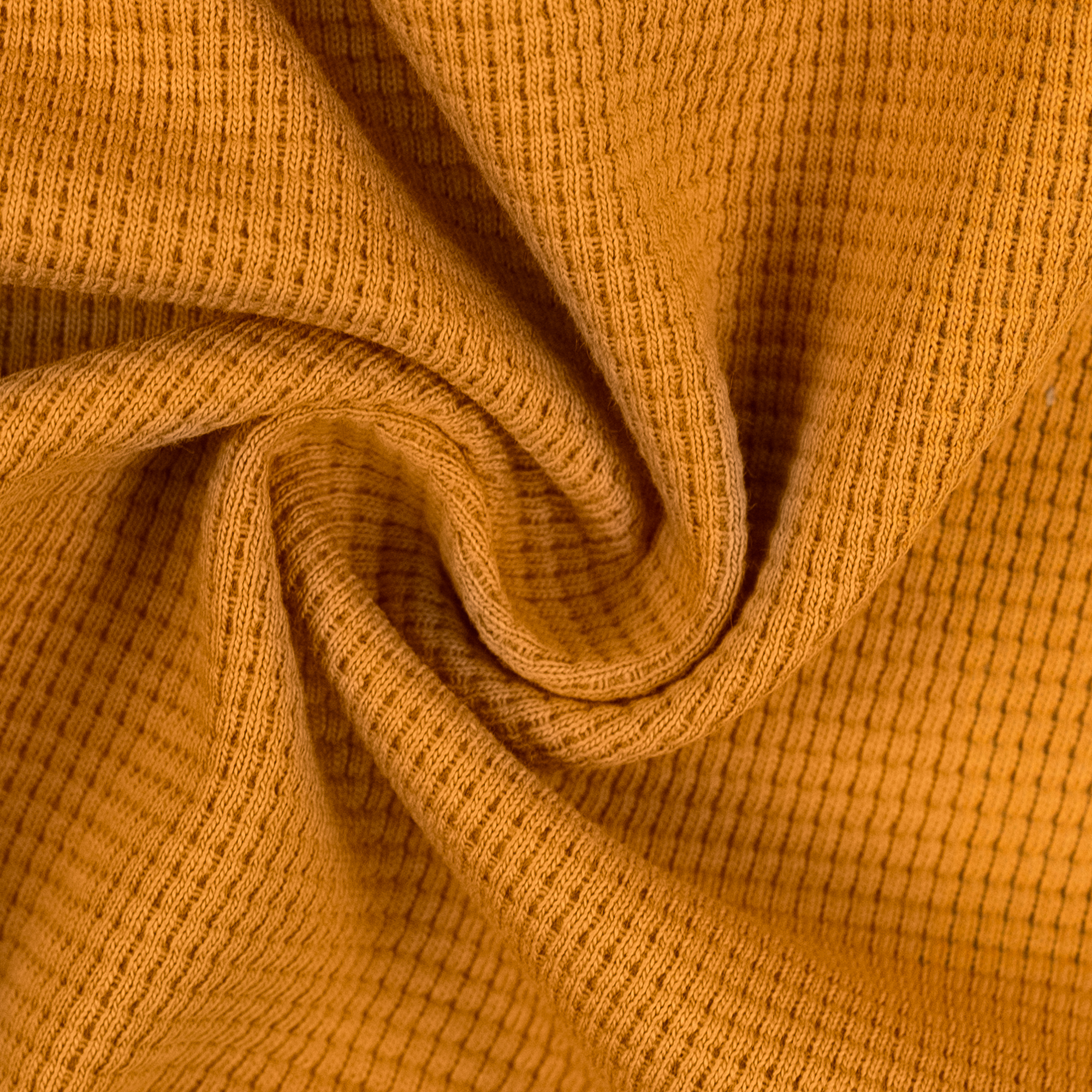 Waffeljersey Clarissa ocker