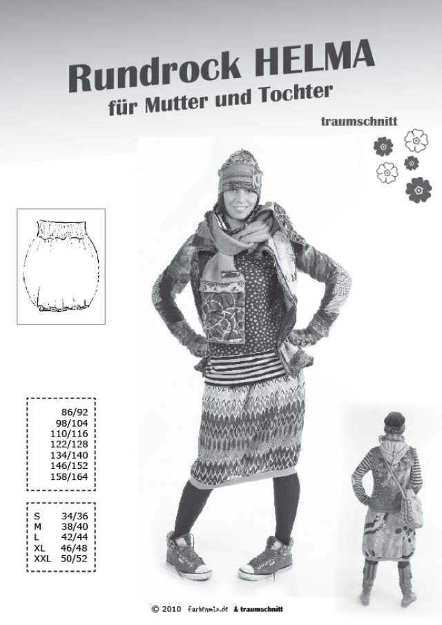 Mutter-Tochter-Schnittmuster Helma