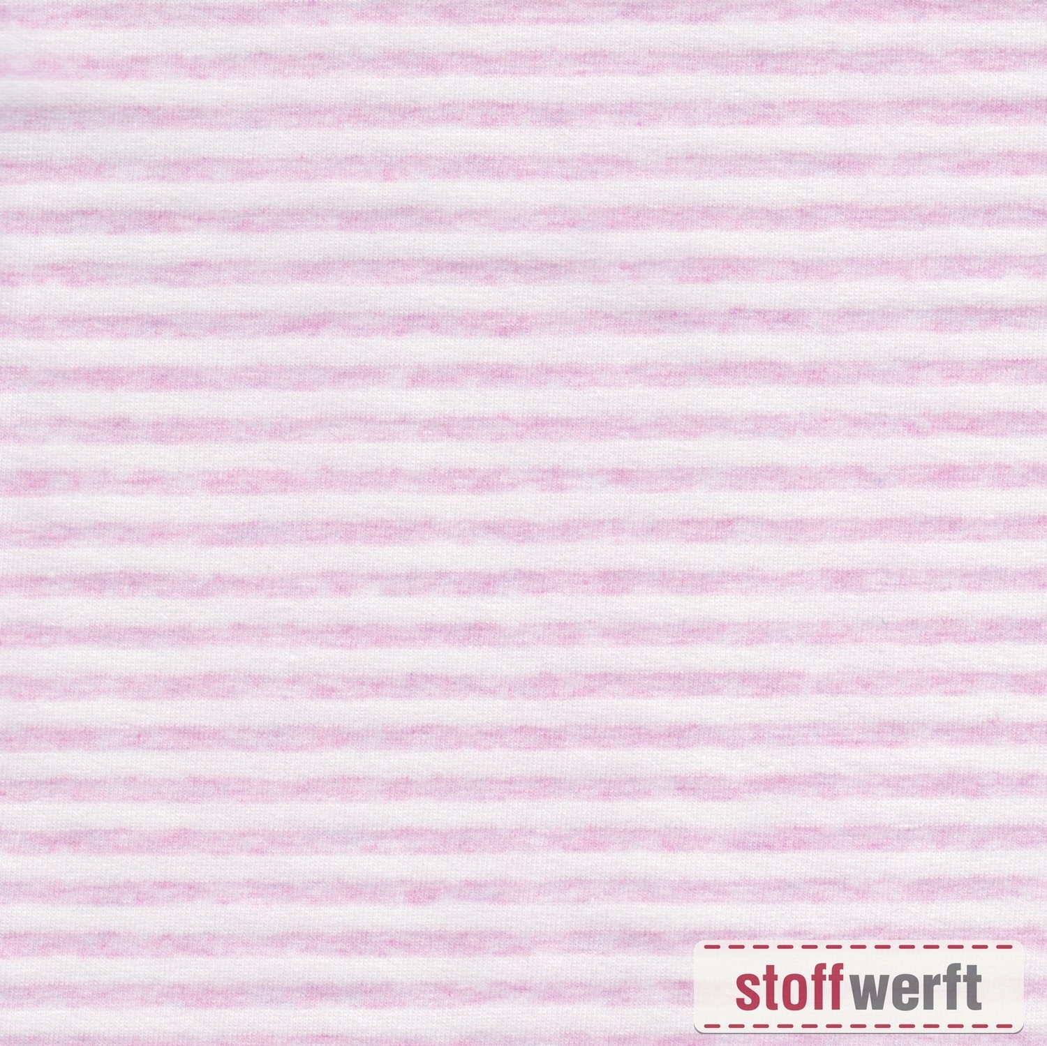 Baumwolljersey Streifen in rosa