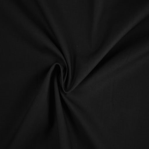 140cm schwarz Leichter Baumwollstoff uni 