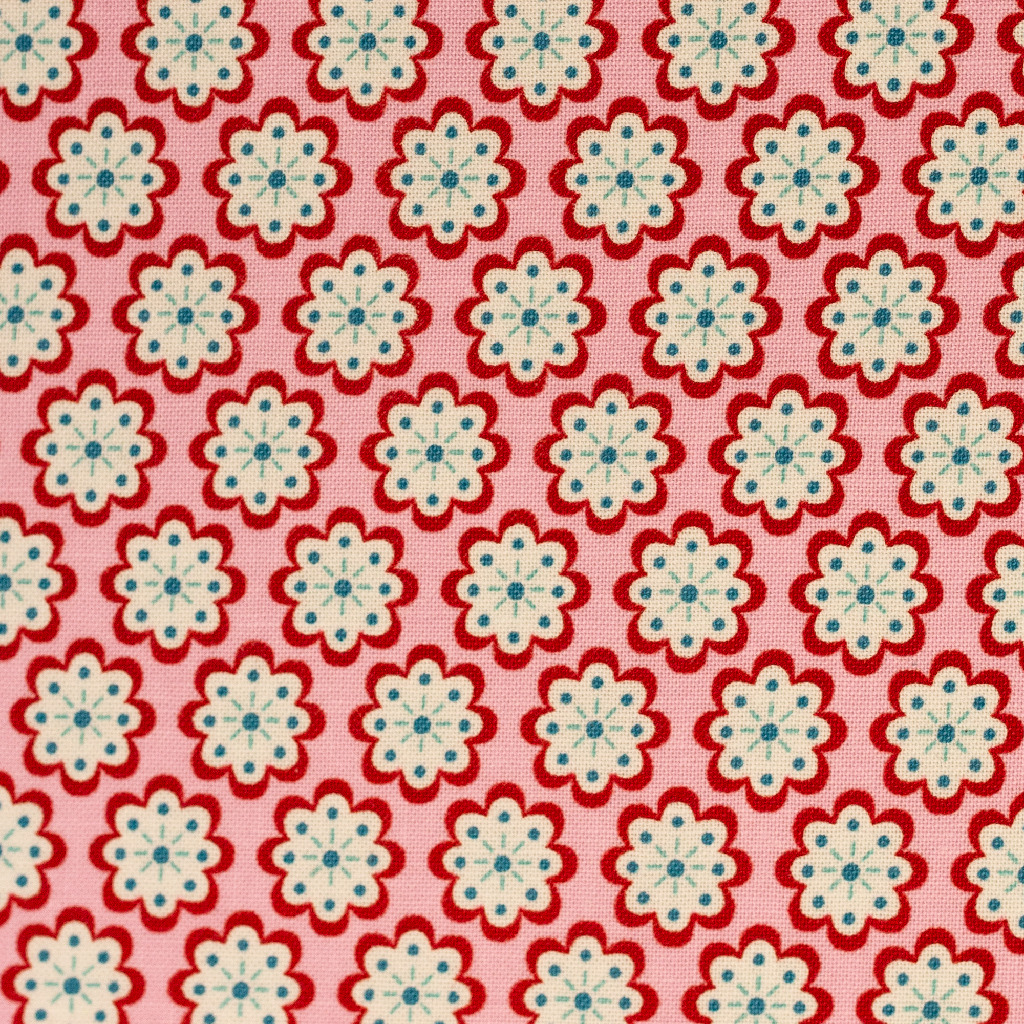 Baumwollstoff Julia Blüten rosa 