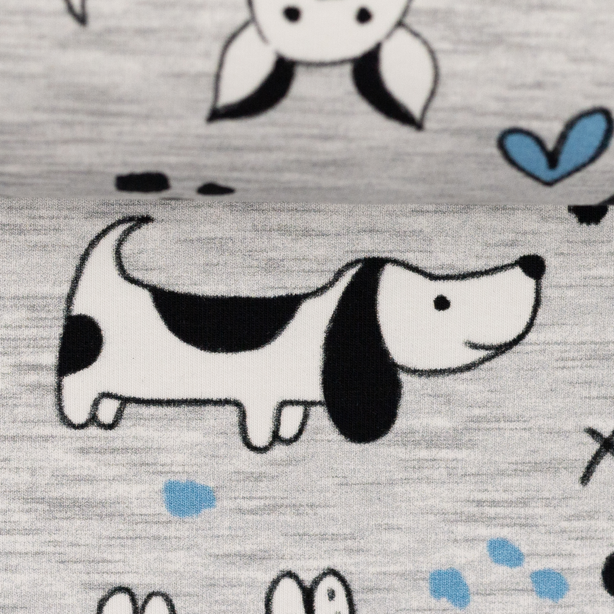 Jersey Funny Dogs - grau blau