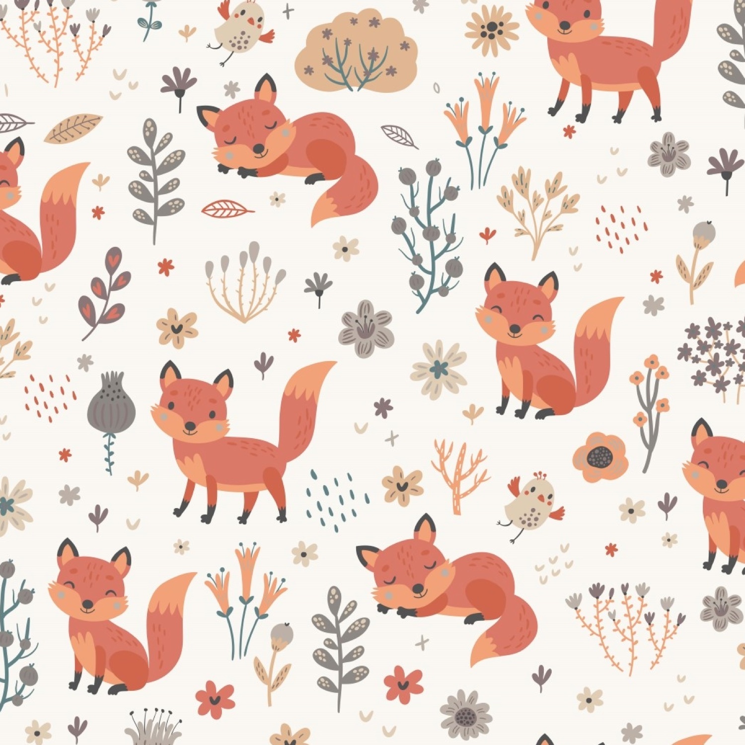 Baumwolljersey kleiner Fuchs